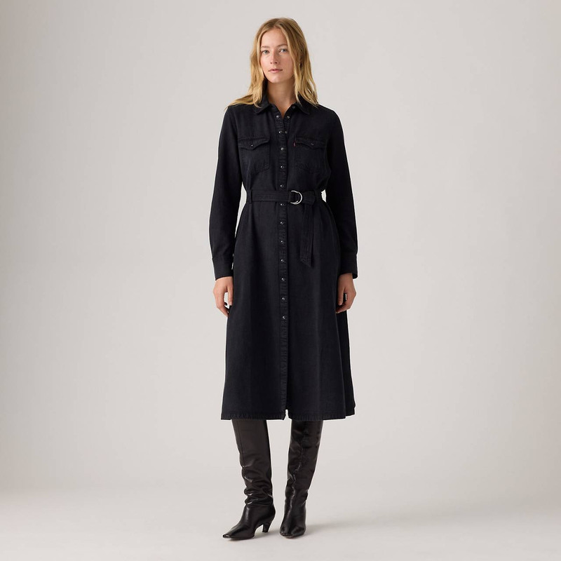QUINCEY LONG-SLEEVE MAXI DRESS 1