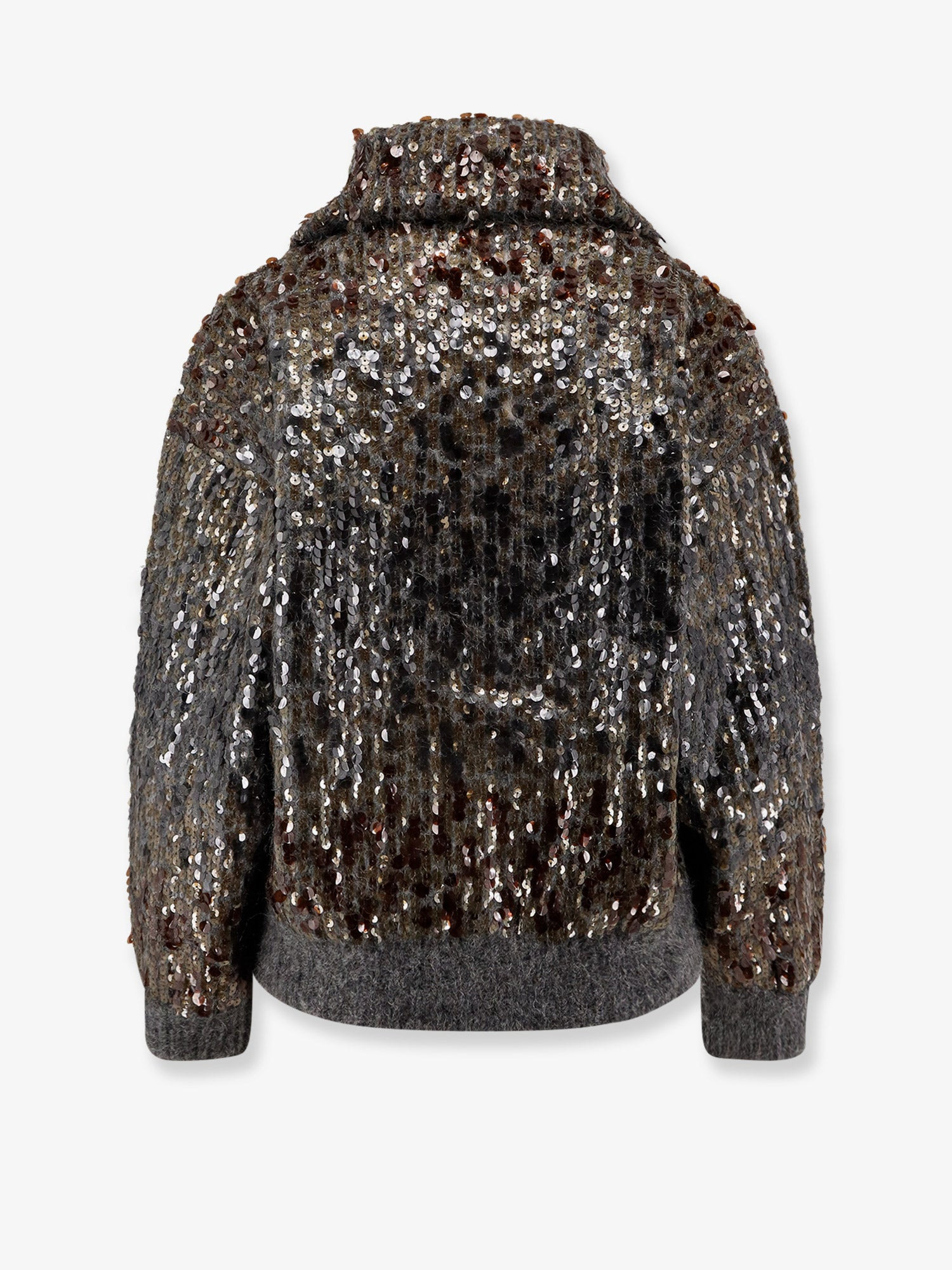 Mohair Cardigan With All-Over Sequins - 2