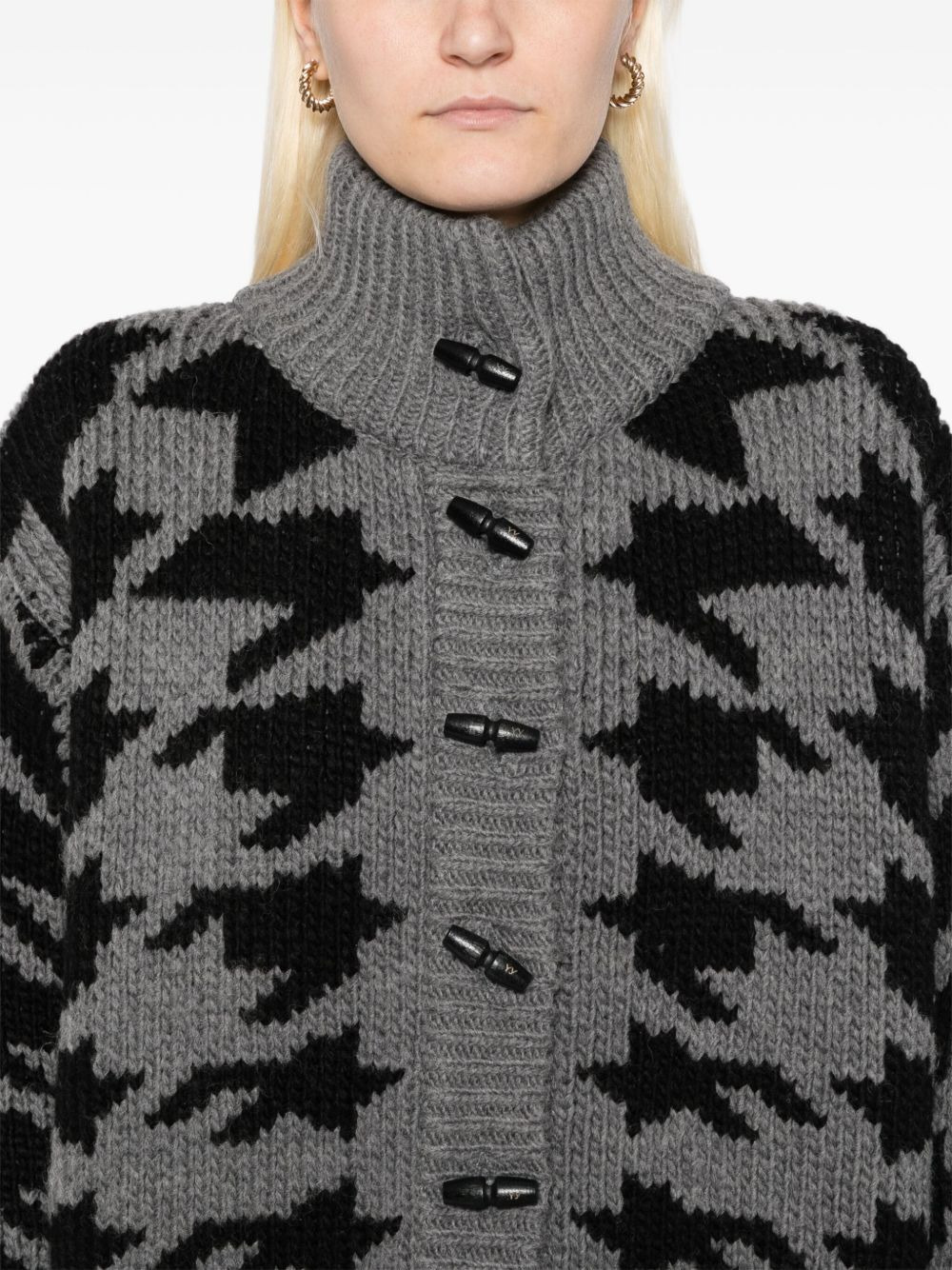 Hound's Tooth Star cardigan - 5