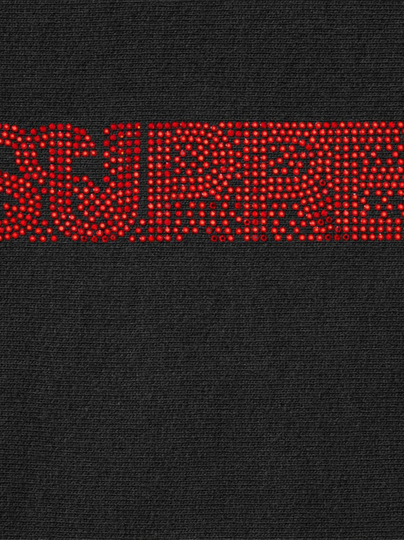 Supreme x Swarovski motion-logo hoodie outlook