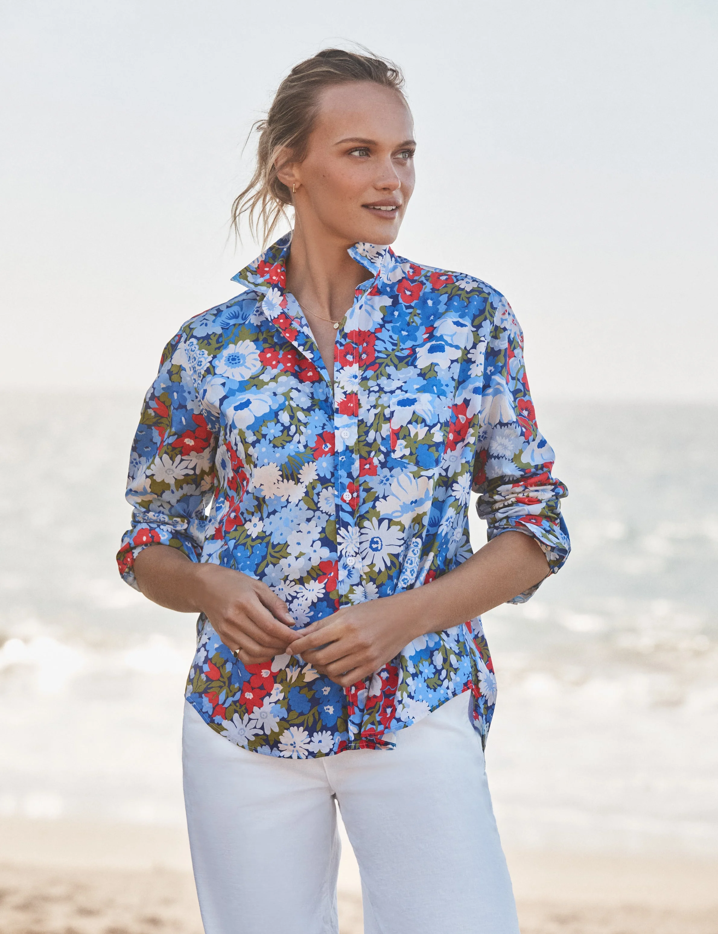 Relaxed Button-Up Shirt - 1