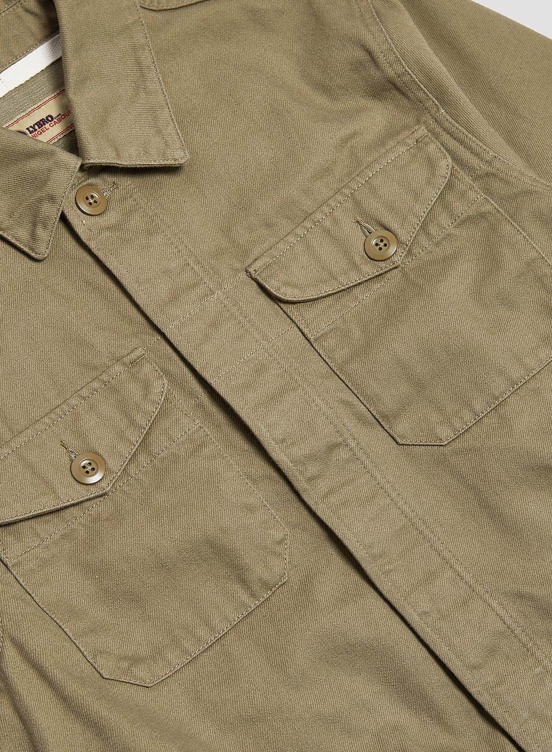 Short Jacket Heavy Cotton in Army - 5