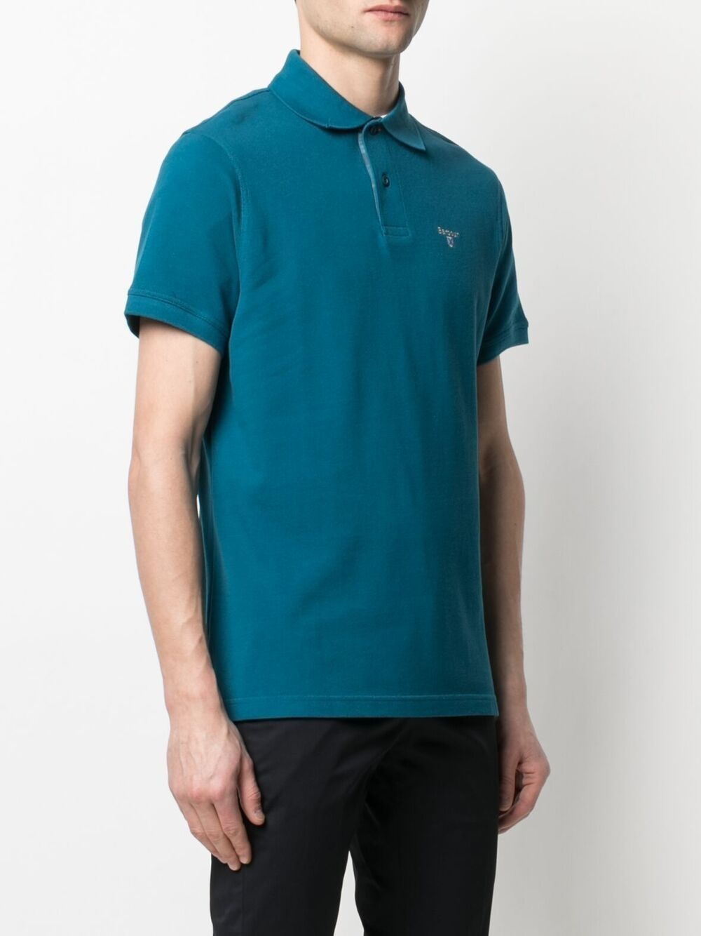 Tartan Piqué embroidered polo shirt - 3