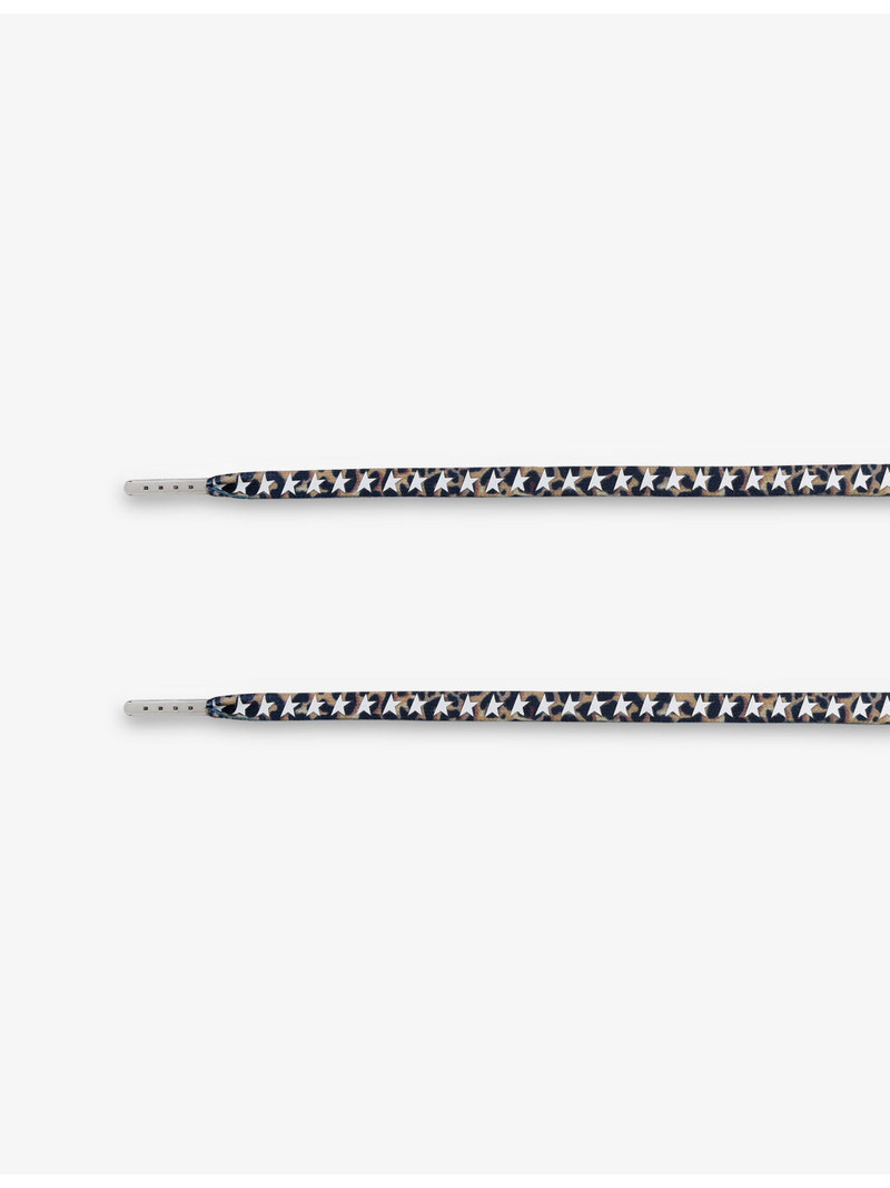 Golden Goose Star and Leopard-Print Cotton-Blend Laces outlook
