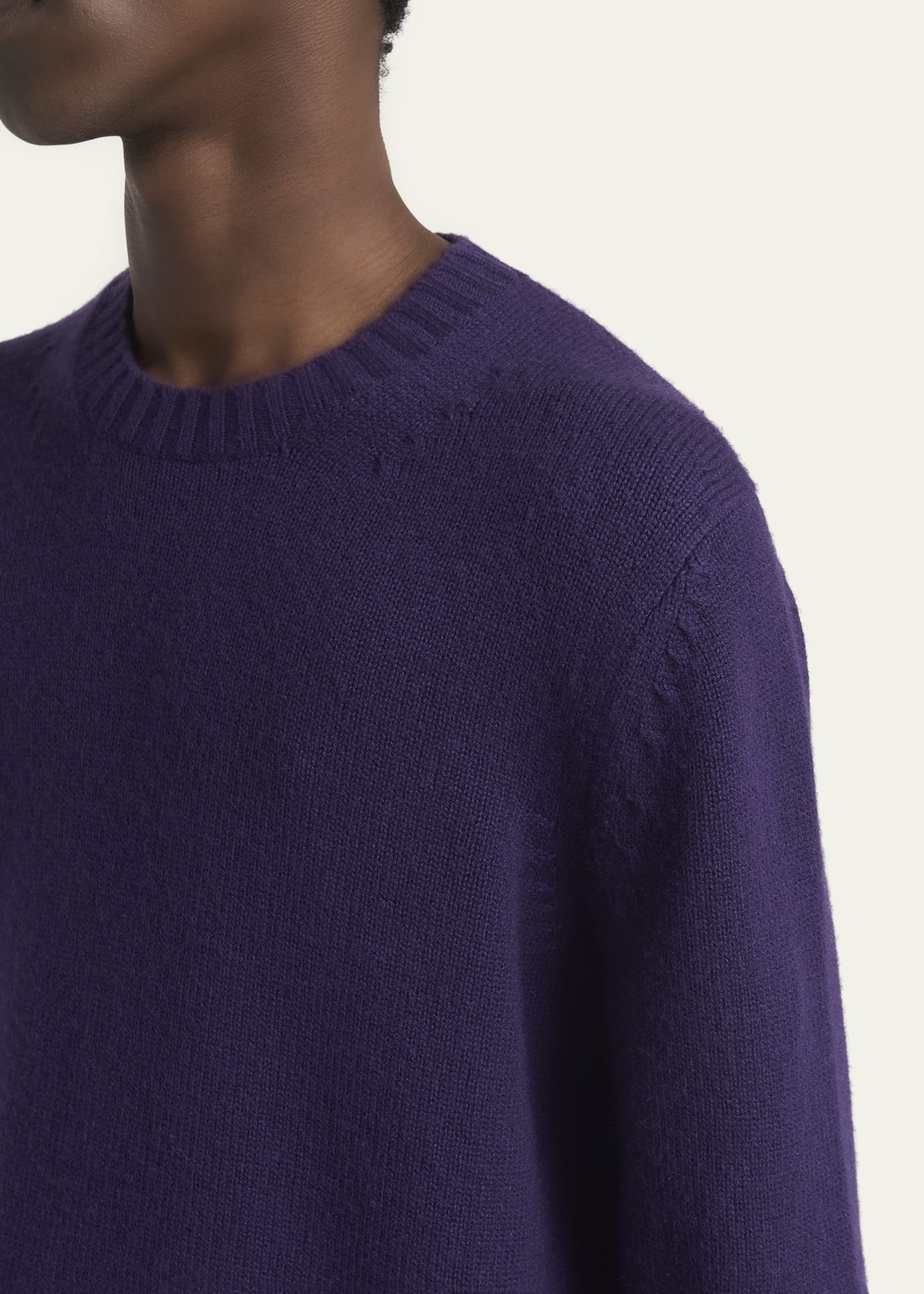Men's 5 Gauge Cashmere Crewneck Sweater - 5