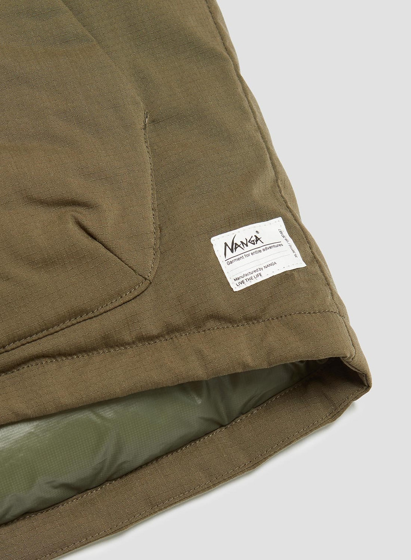 Nanga Hinoc Ripstop Inner Down Vest in Army Green 5
