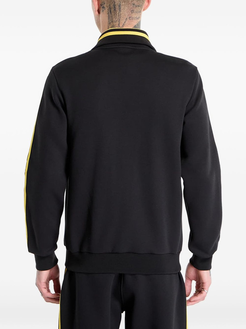 stripe-detail zip-up sweatshirt 3