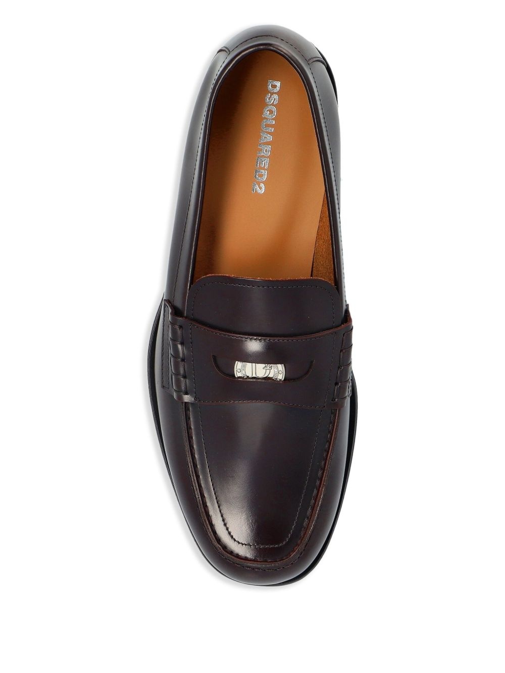 leather penny loafers - 4