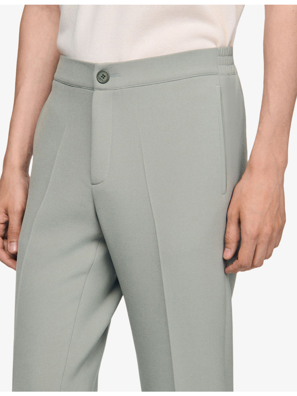 High-rise stretch-jersey trousers - 5