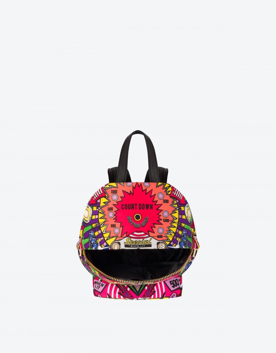 PINBALL PRINT NYLON BACKPACK - 3