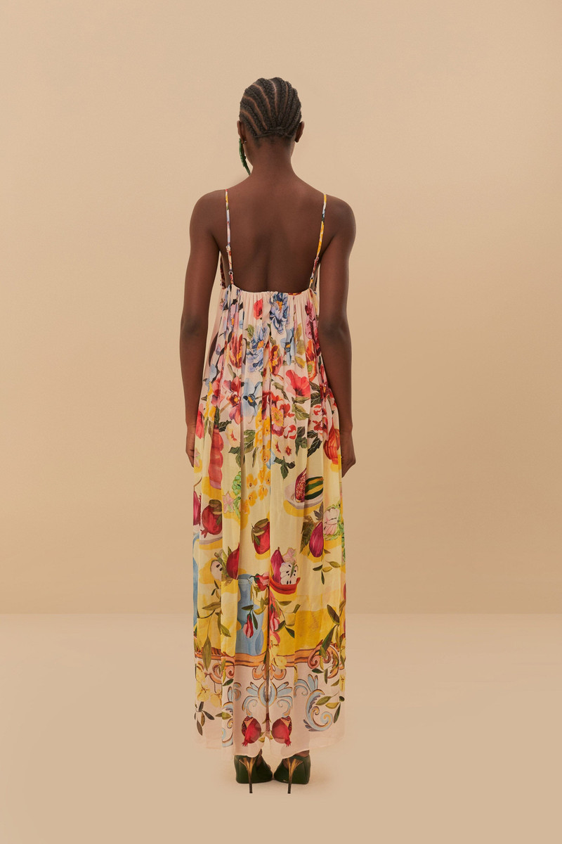 Pink Garden Terrace Maxi Dress 4