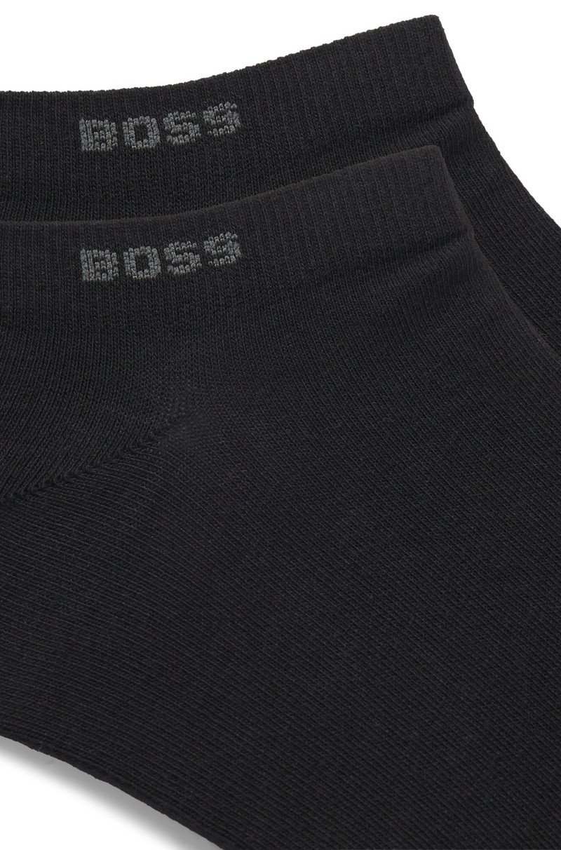 BOSS TWO-PACK OF ANKLE-LENGTH SOCKS IN STRETCH FABRIC outlook