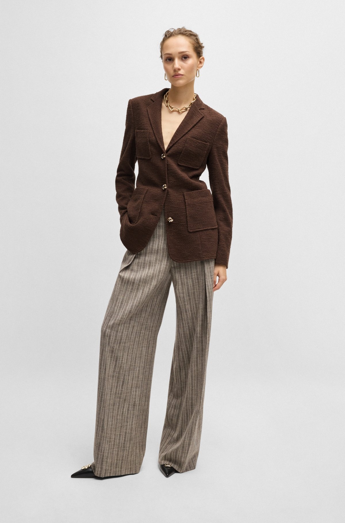 SLIM-FIT JACKET IN TWEED - 3