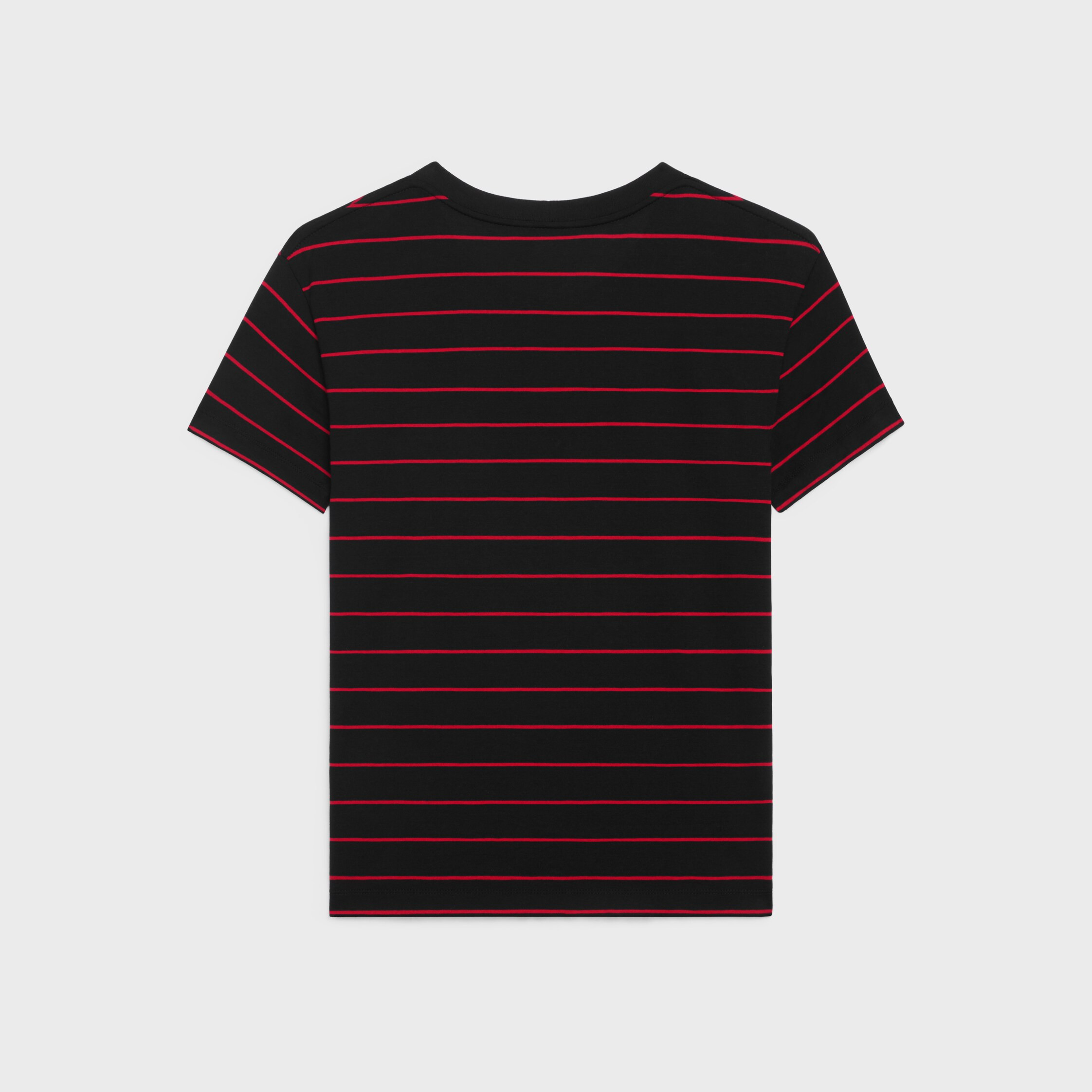 triomphe regular t-shirt in striped jersey - 2