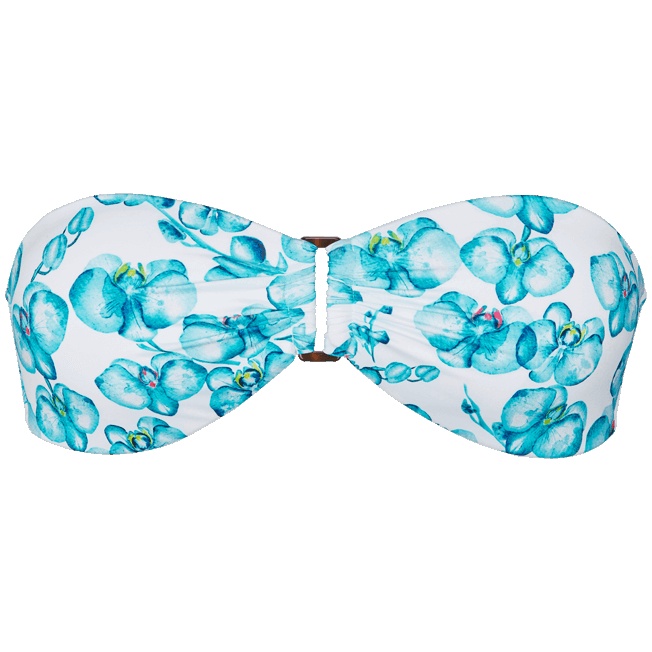 Women Bandeau Bikini Top Orchidees - 1