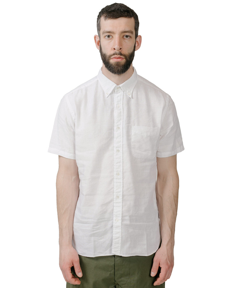 BEAMS PLUS B.D. Short Sleeve COOLMAX® Linen White outlook