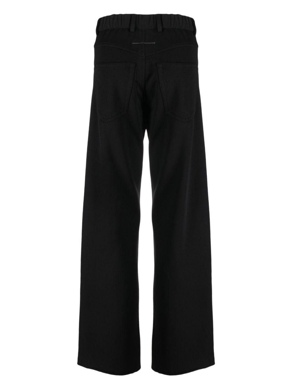 straight-leg cotton-jersey trousers - 2