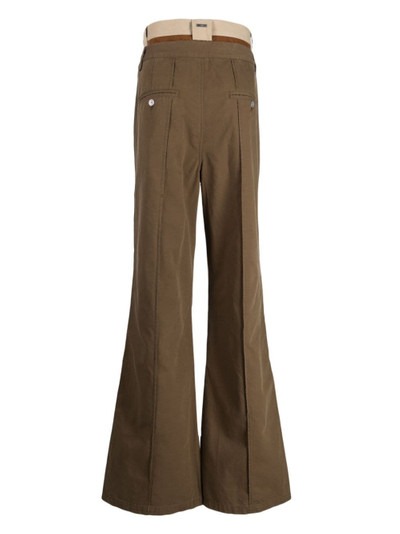 C2H4 double-waist flared trousers outlook