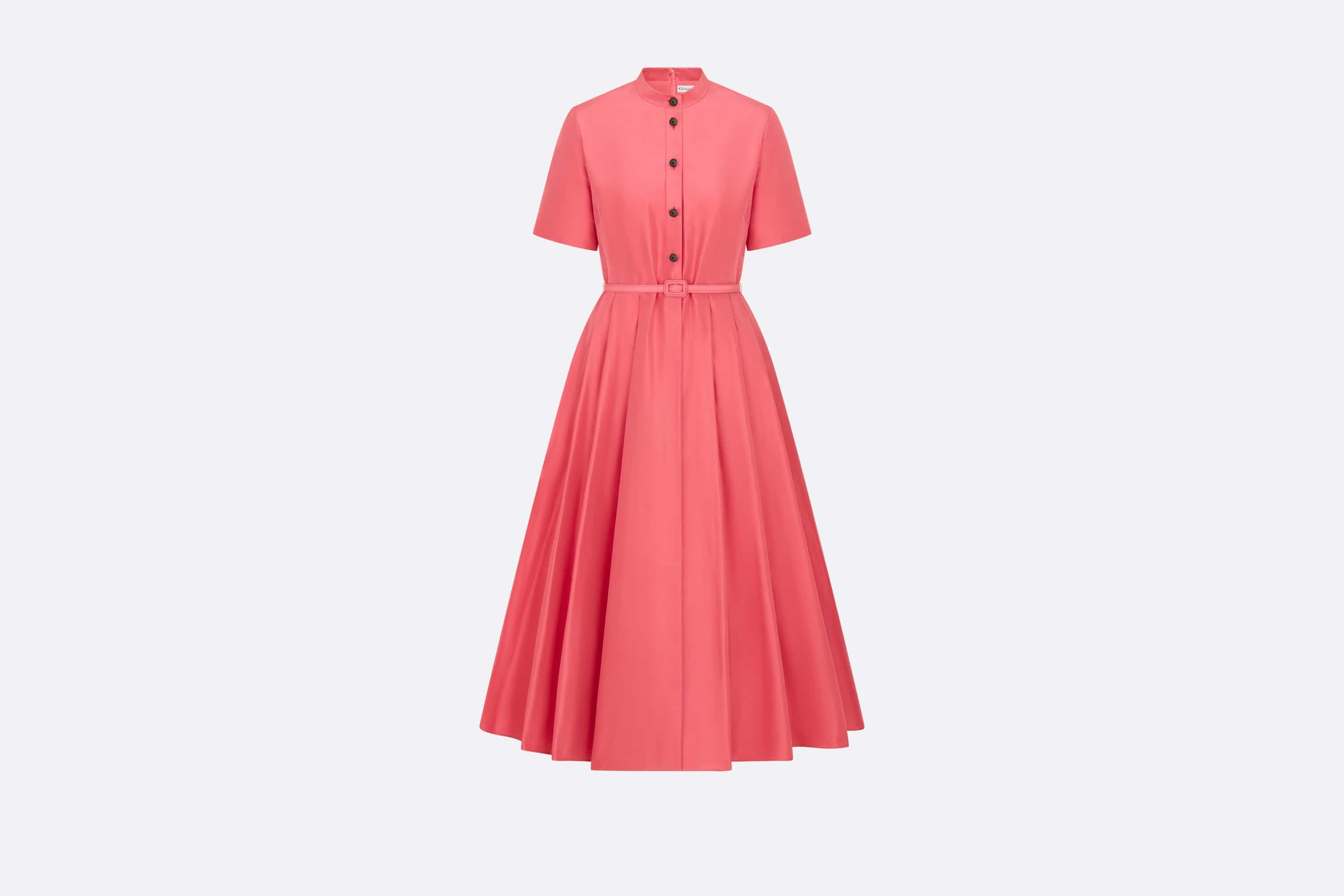 Belted Mid-Length Dress - 1