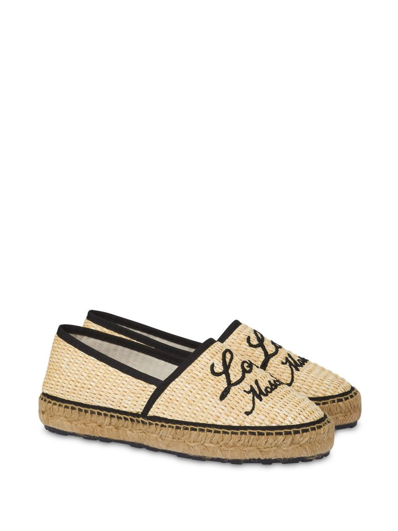 Moschino logo-embroidered espadrilles outlook
