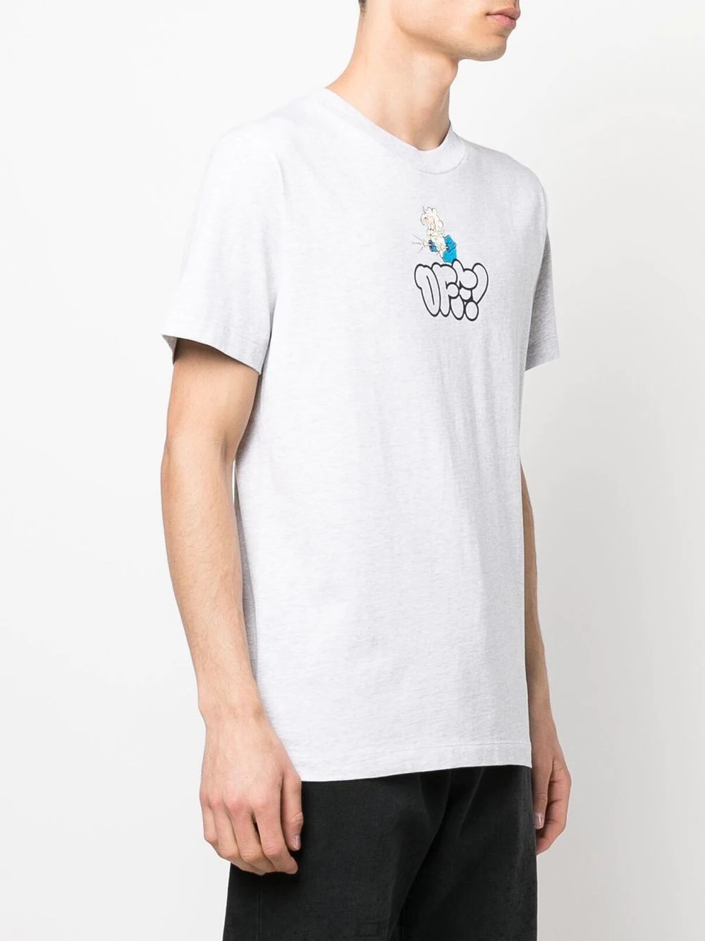 logo-print cotton T-shirt - 3