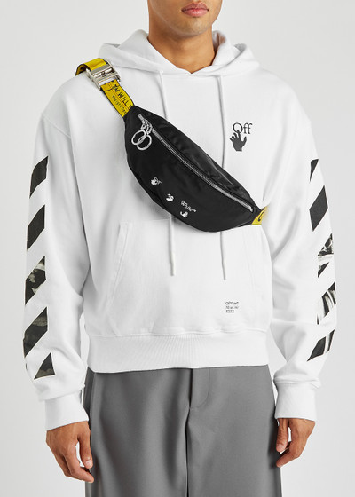 Off-White Black logo-print nylon belt bag outlook