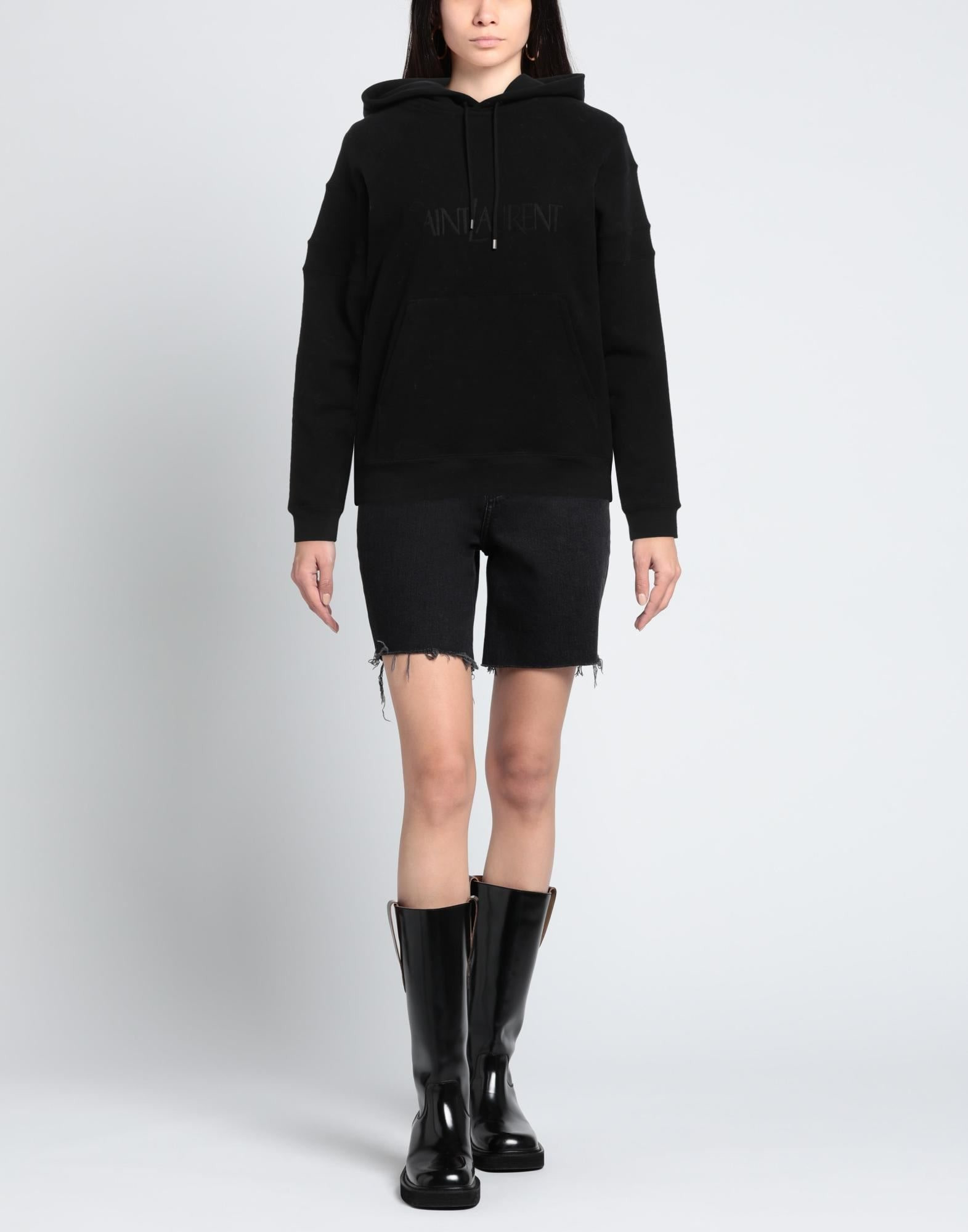 Black Women's Hooded Sweatshirt - 2