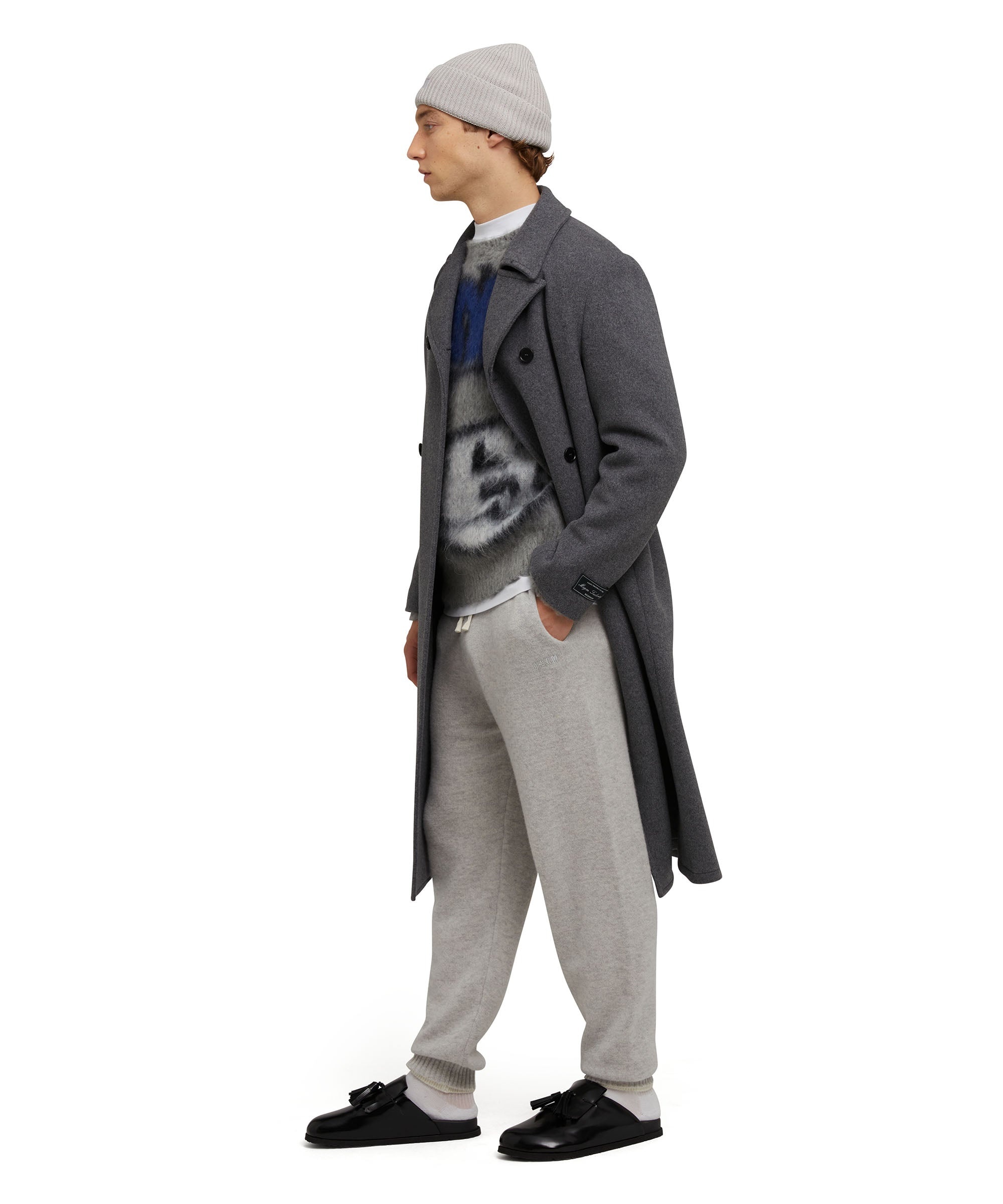 MSGM trousers in "Embroidery Cachemire blend knit" fabric - 5
