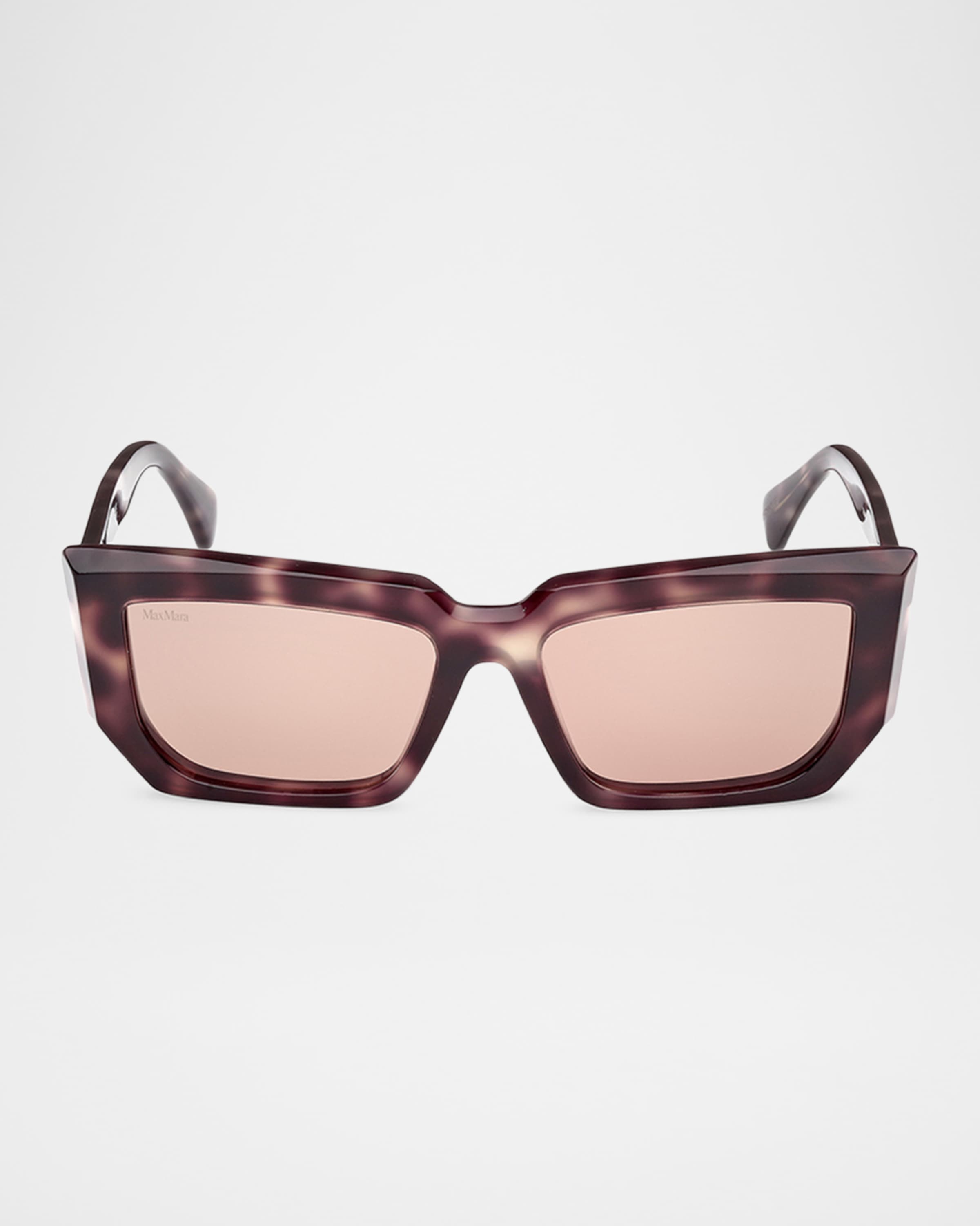 Acetate Rectangle Sunglasses - 1