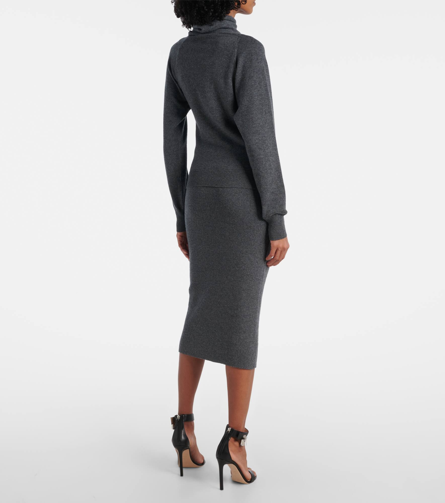 Cashmere and cotton turtleneck sweater - 3