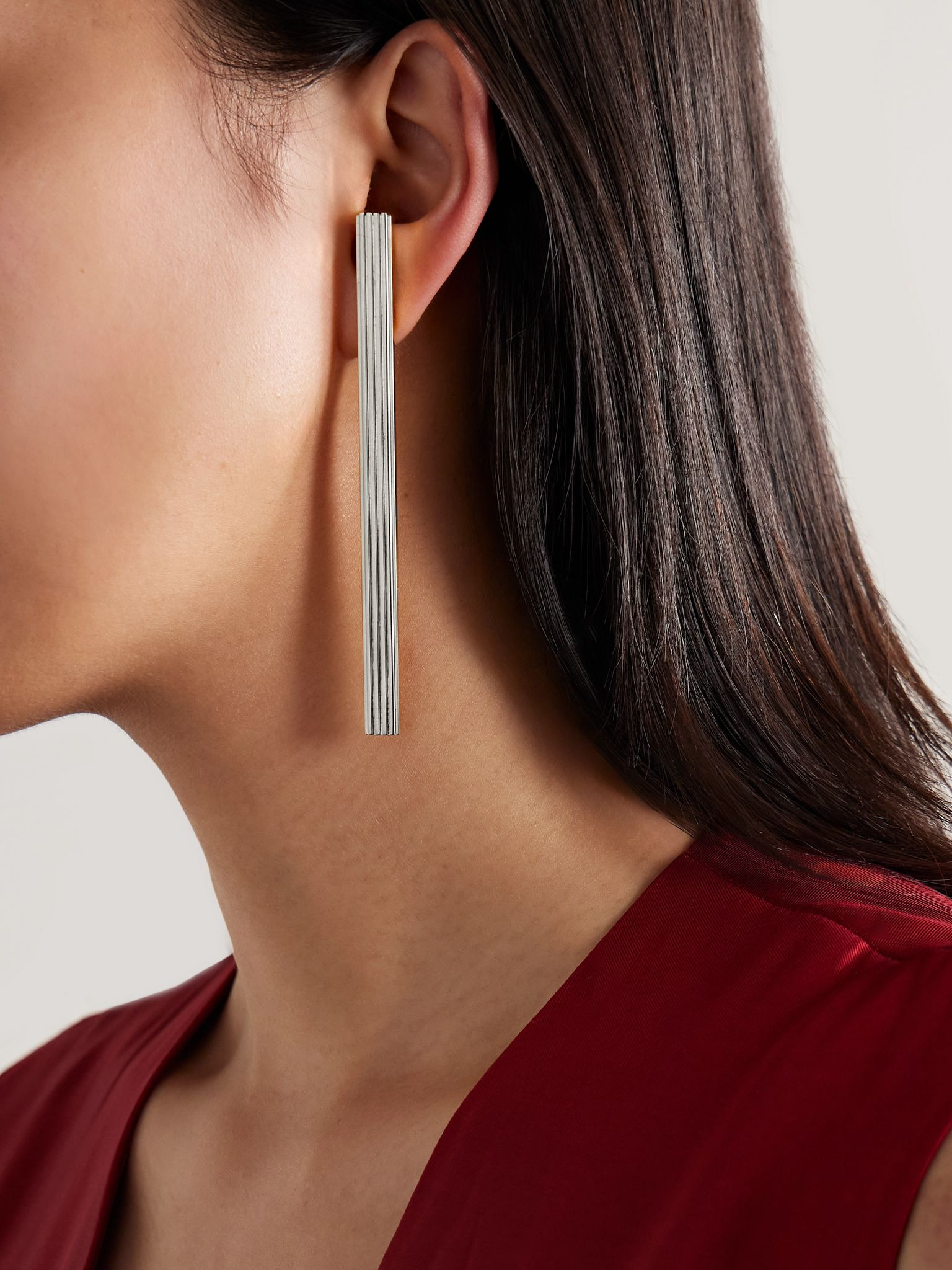 Empire silver-plated earrings Silver - 2