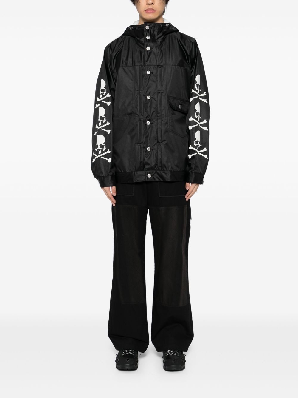 skull-print jacket - 2