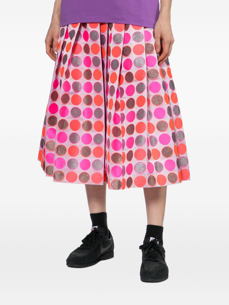 polka dot pleated skirt 3