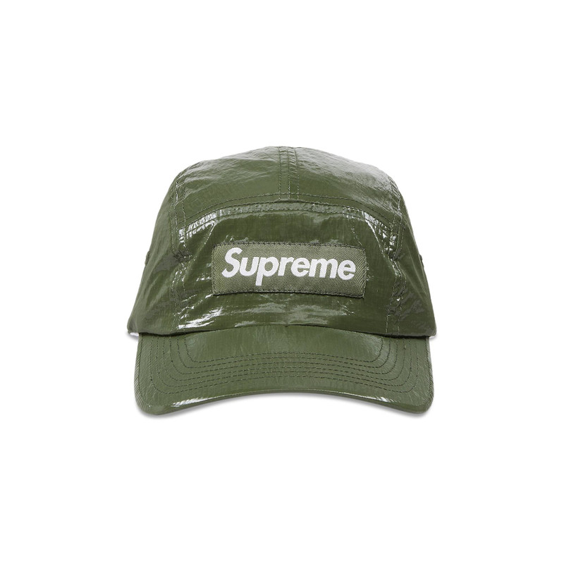 Supreme Gloss Ripstop Camp Cap 'Olive' - 1