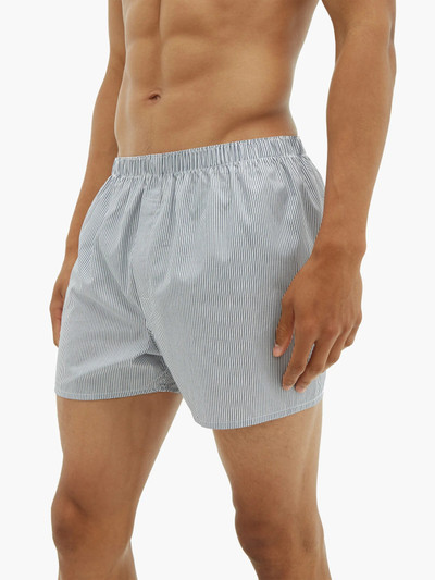 Sunspel Striped cotton boxer shorts outlook