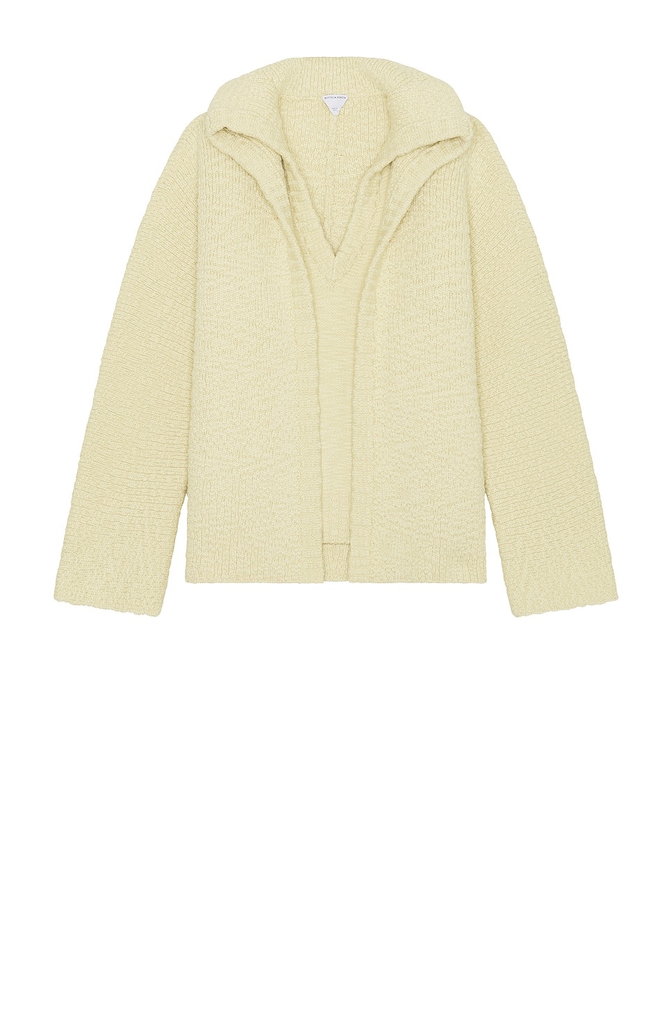 Wool Textured Compact Double Layer Cardigan - 1