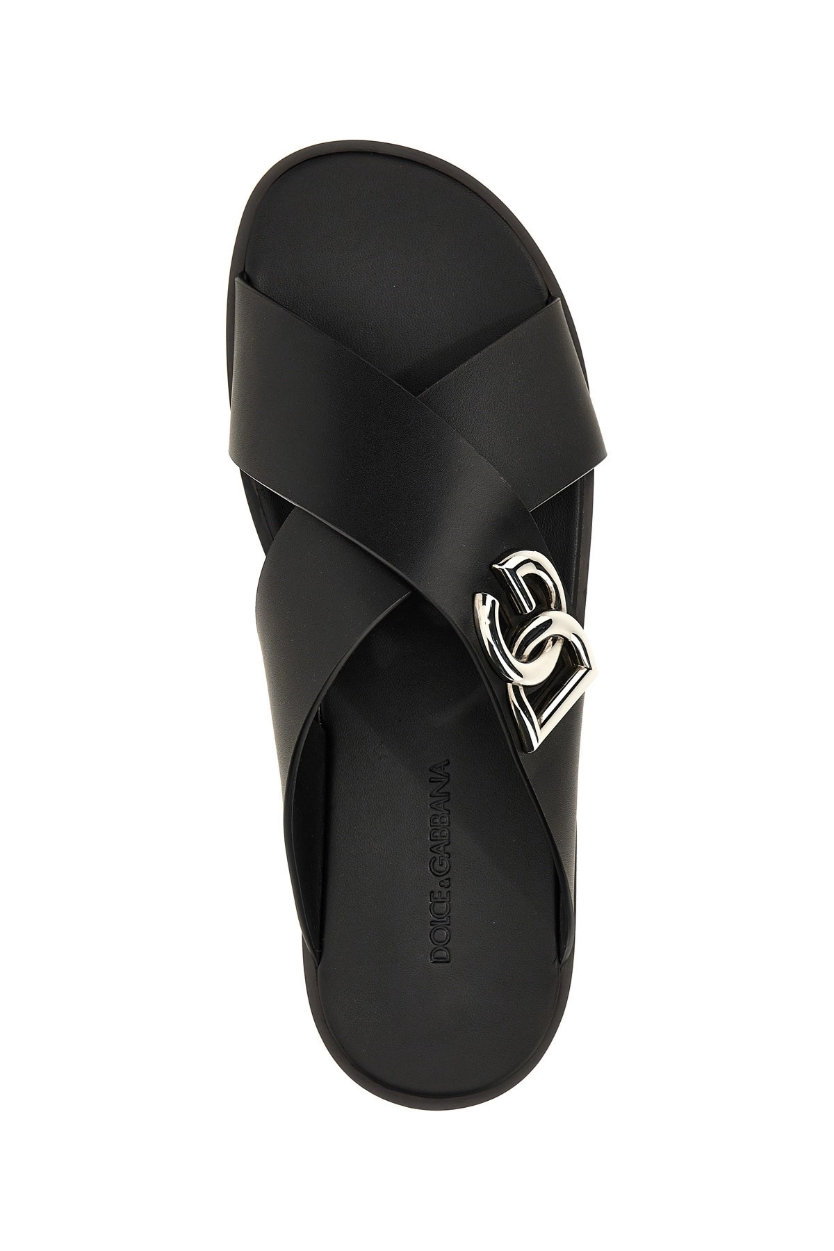 Logo leather sandals - 4