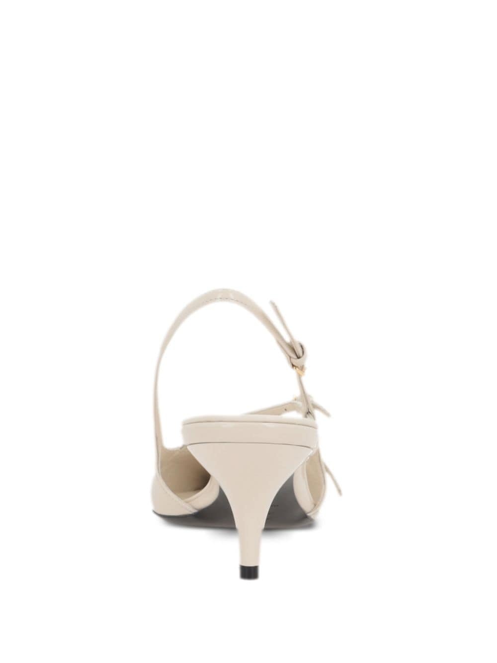buckled patent slingback pumps - 3