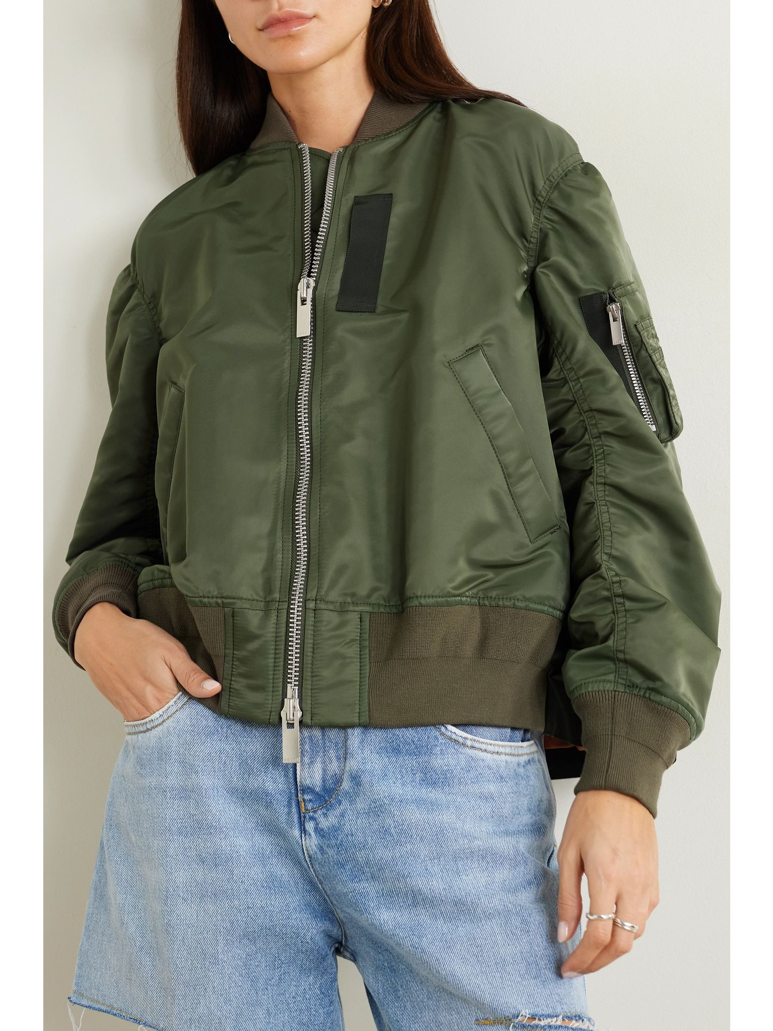 Shell bomber jacket Army green - 3