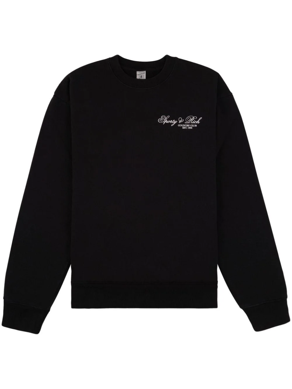 logo-print cotton sweatshirt - 1