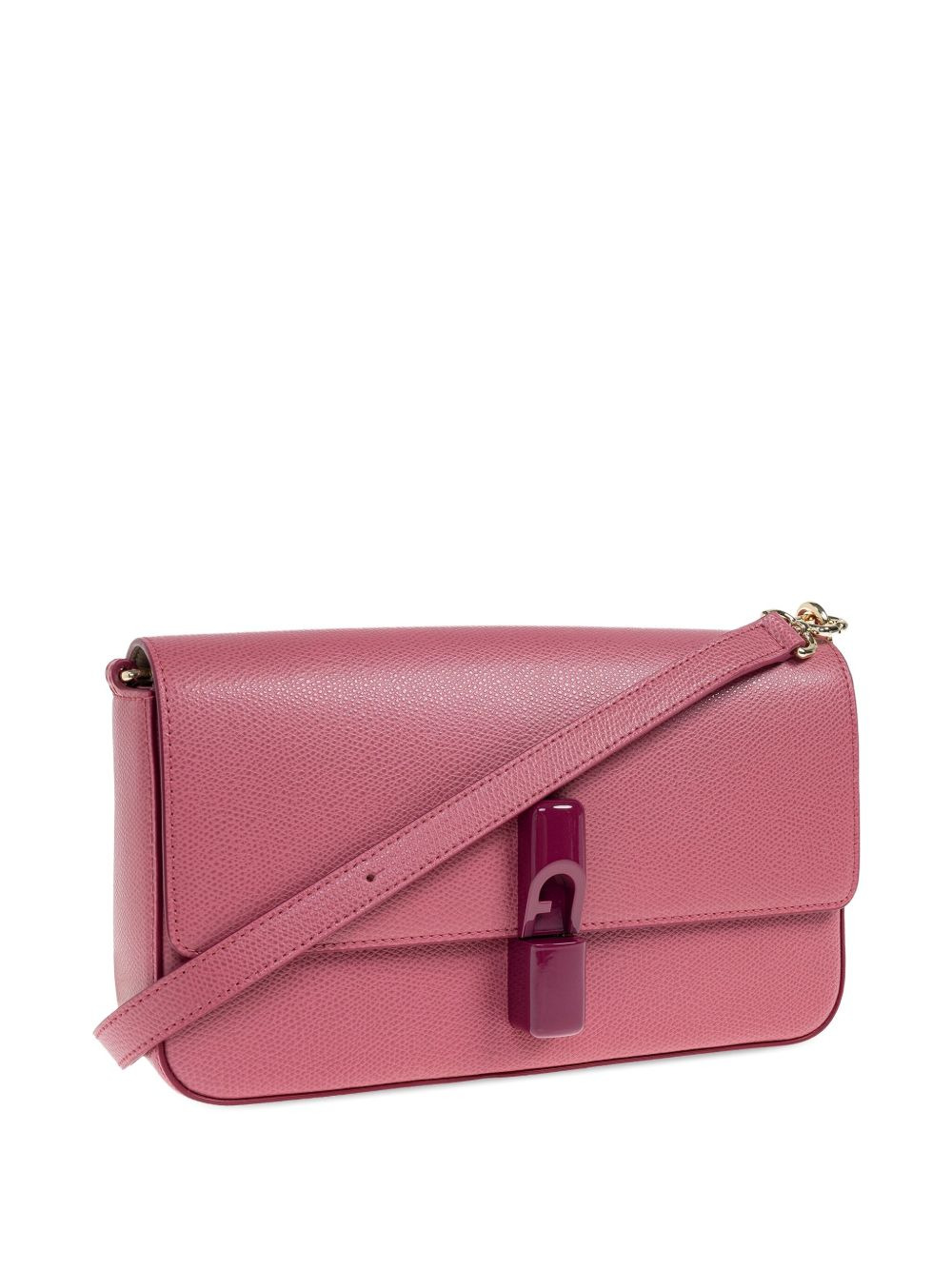 leather flap-closure shoulder bag - 3