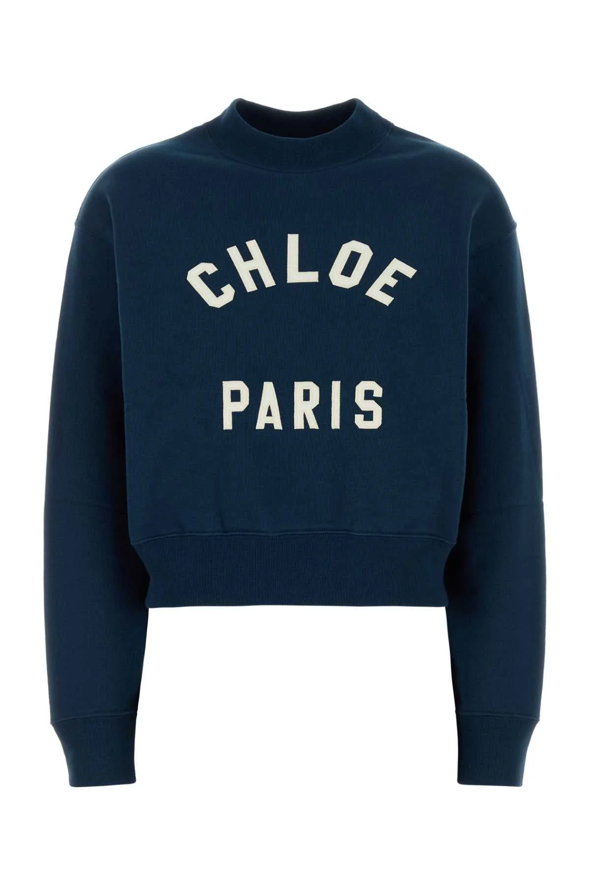 Chloe Women Blue Cotton Sweatshirt - 1