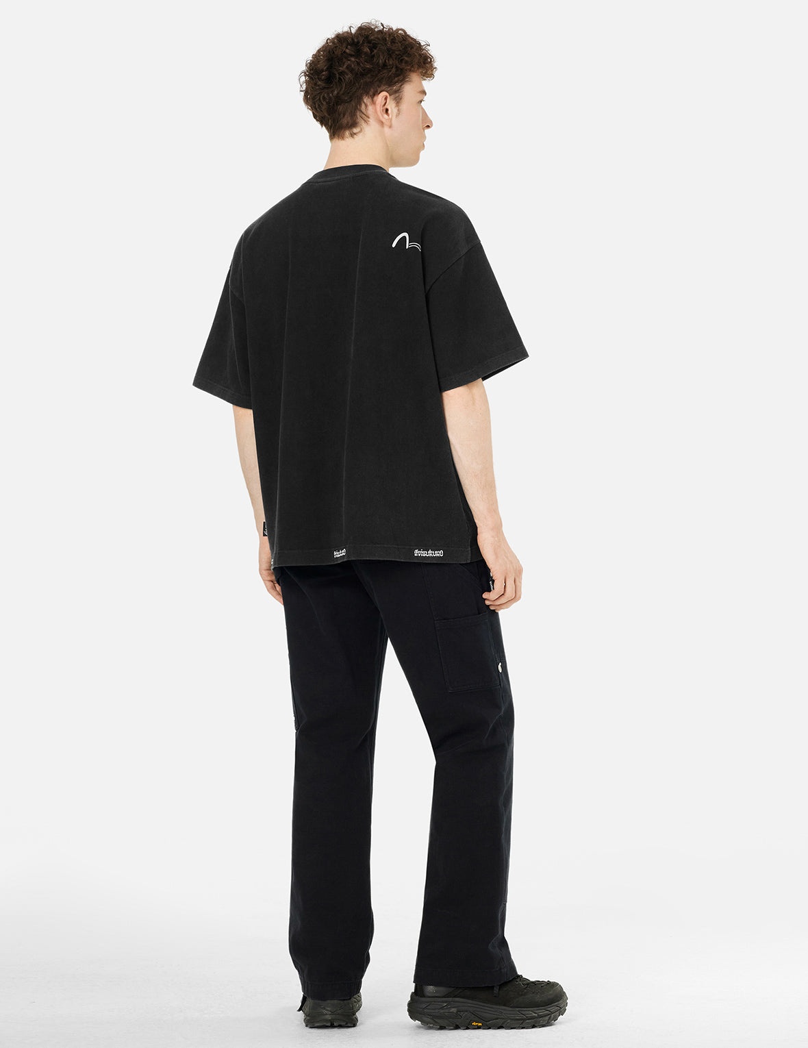 Logo embroidery Oversized Washed T-Shirt - 4