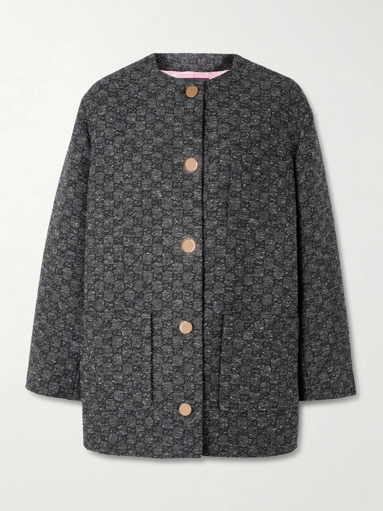 Wool-blend Tweed Jacquard Jacket - 1