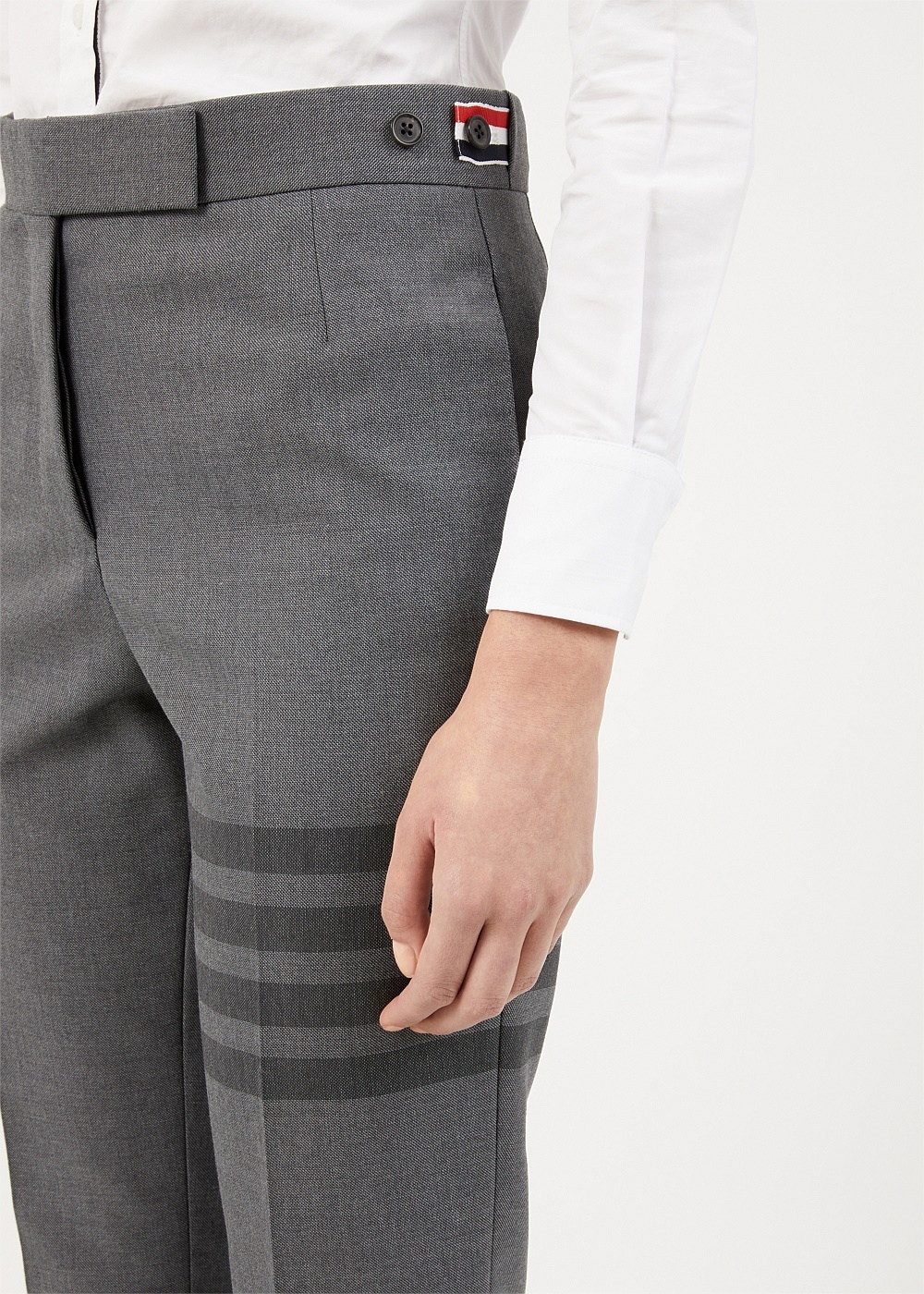 Medium Grey 4-Bar Trousers - 6