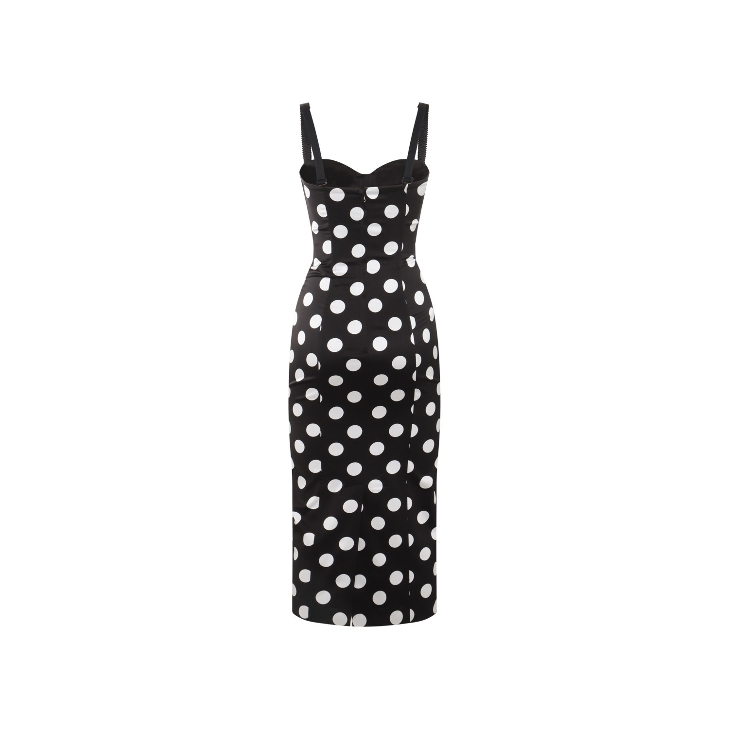 BLACK AND WHITE SILK-VISCOSE BLEND DRESS - 2