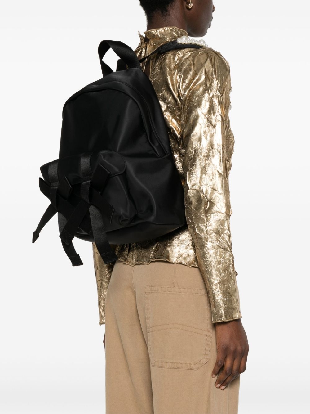 bow-detail backpack - 2
