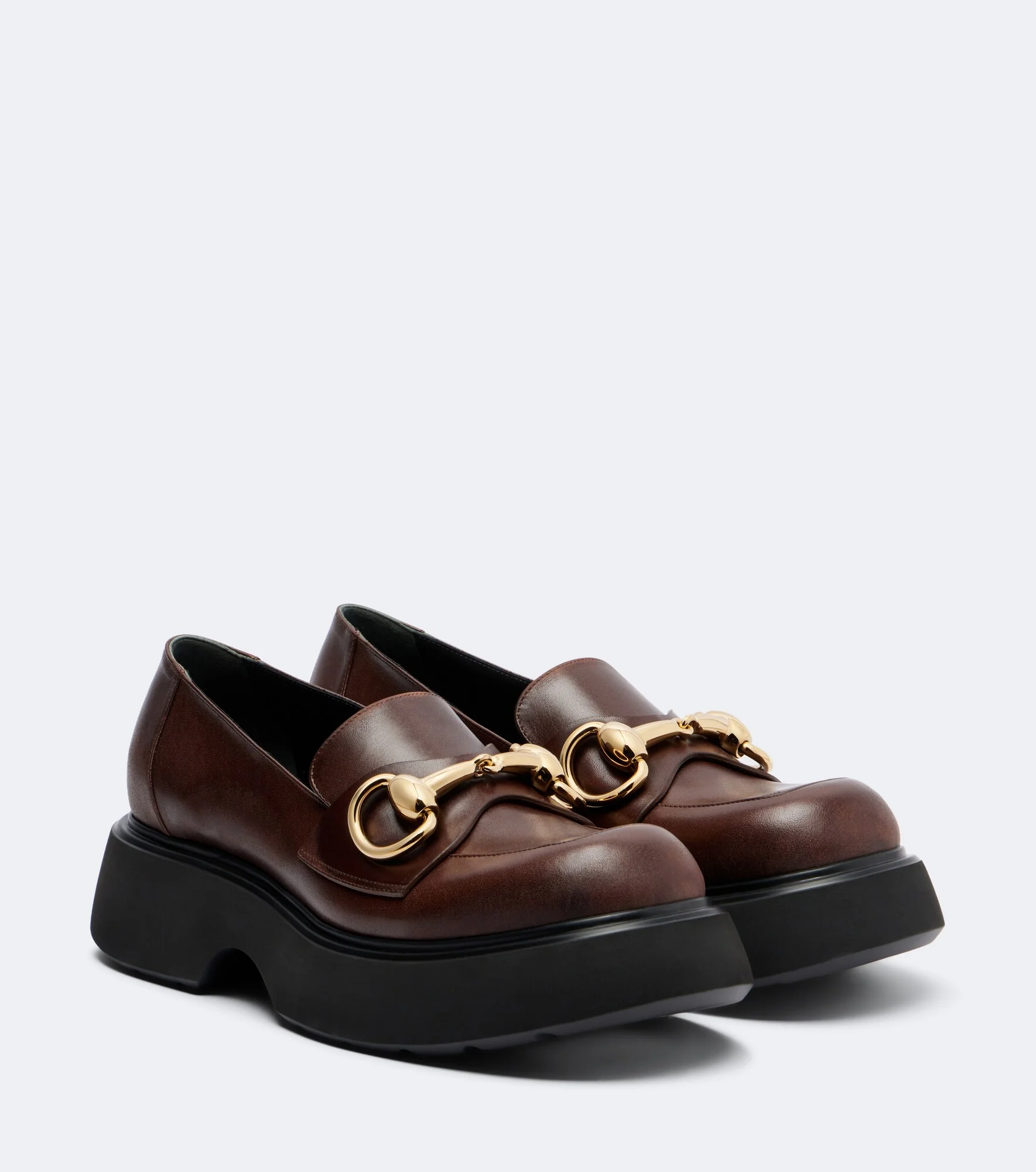 Brittany Horsebit leather platform loafers - 1