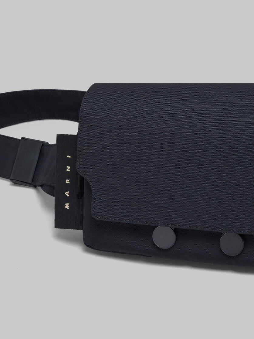 Marni BLACK CORDURA® CITYSCAPE BELT BAG | REVERSIBLE