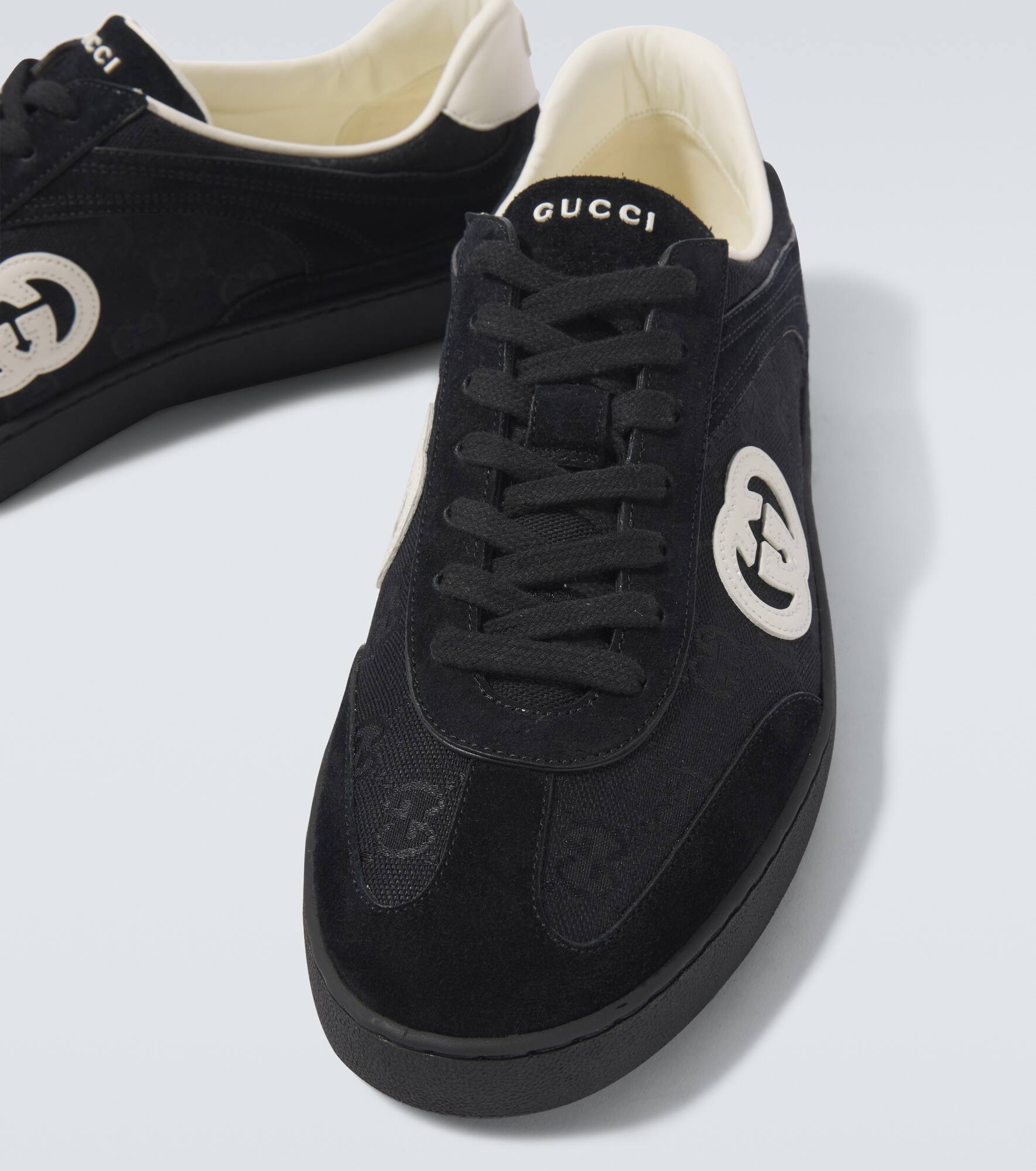 G75 suede and canvas sneakers - 3